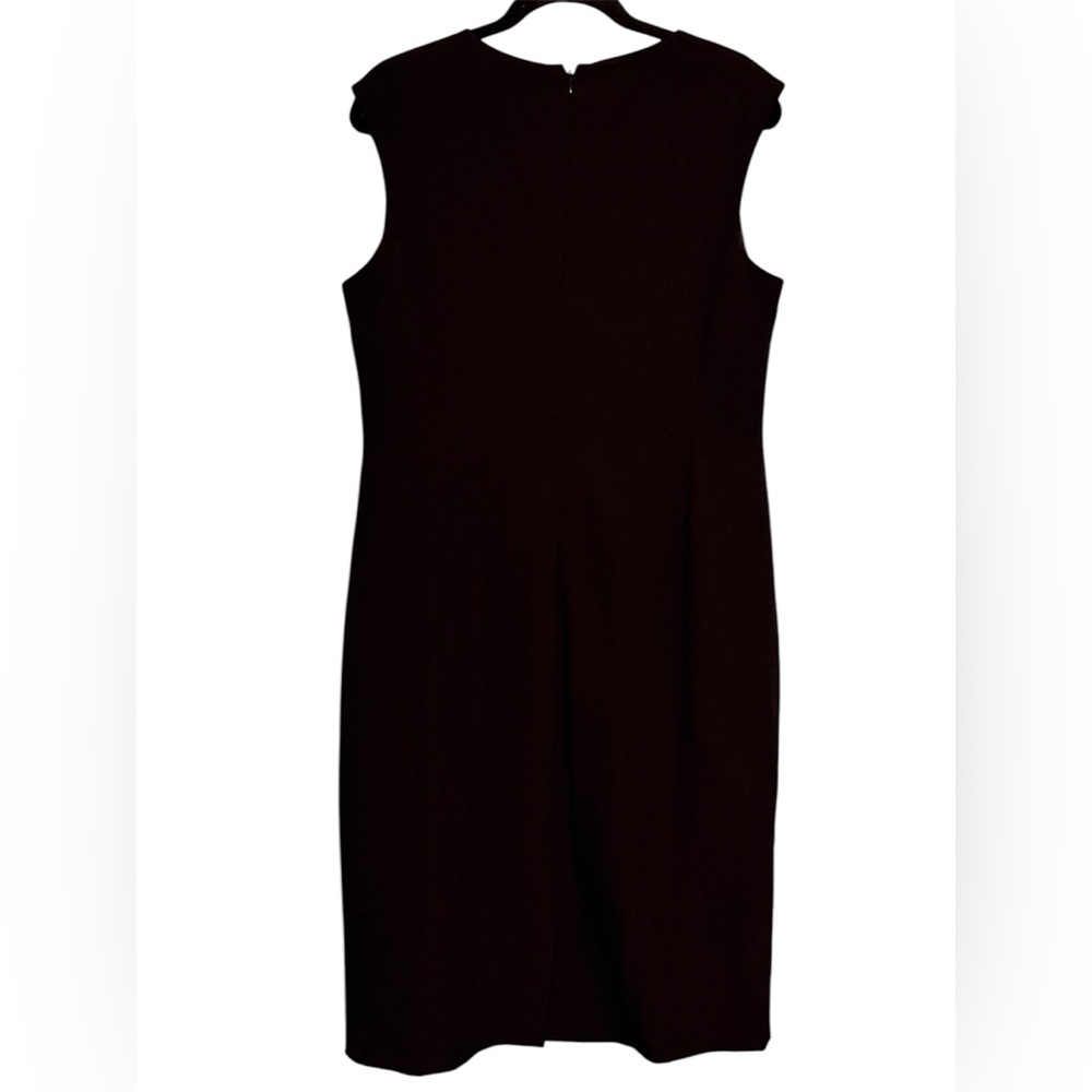 Studio Black Sleeveless Sheath Dress with Cutout Neckline - Picture 2 of 4
